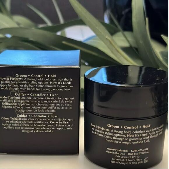 NIB 29.00 ECRU NEW YORK TEXTURE DRY WAX Hair Styling Wax / Paste 1.69 oz. - Picture 2 of 3